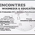 Rencontres wikimédia 2012