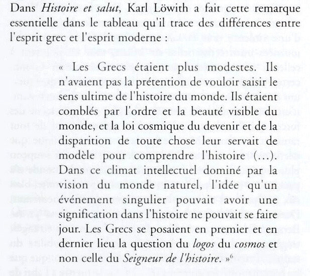 l'esprit grec et l'esprit moderne, Karl Löwith Philosophiques