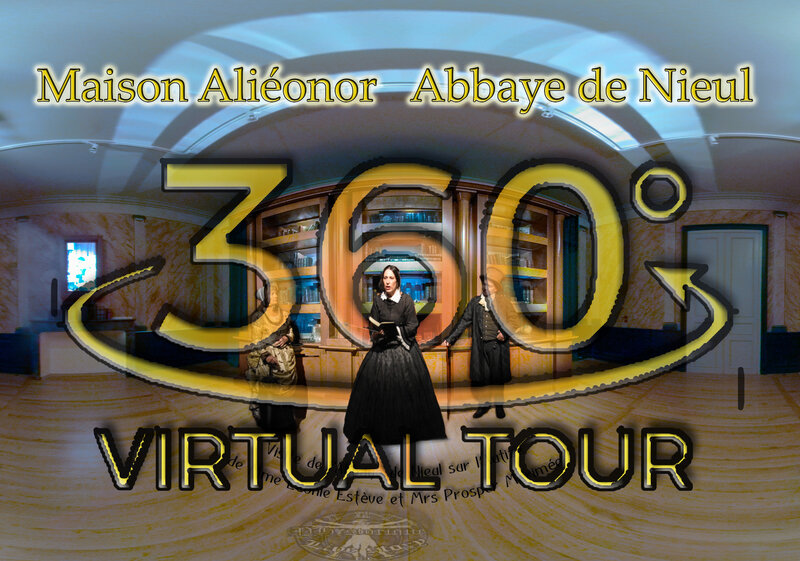 visite virtuelle Abbaye de Nieul sur l'Autize maison Aliénor - Léonie Estève Prosper Mérimée