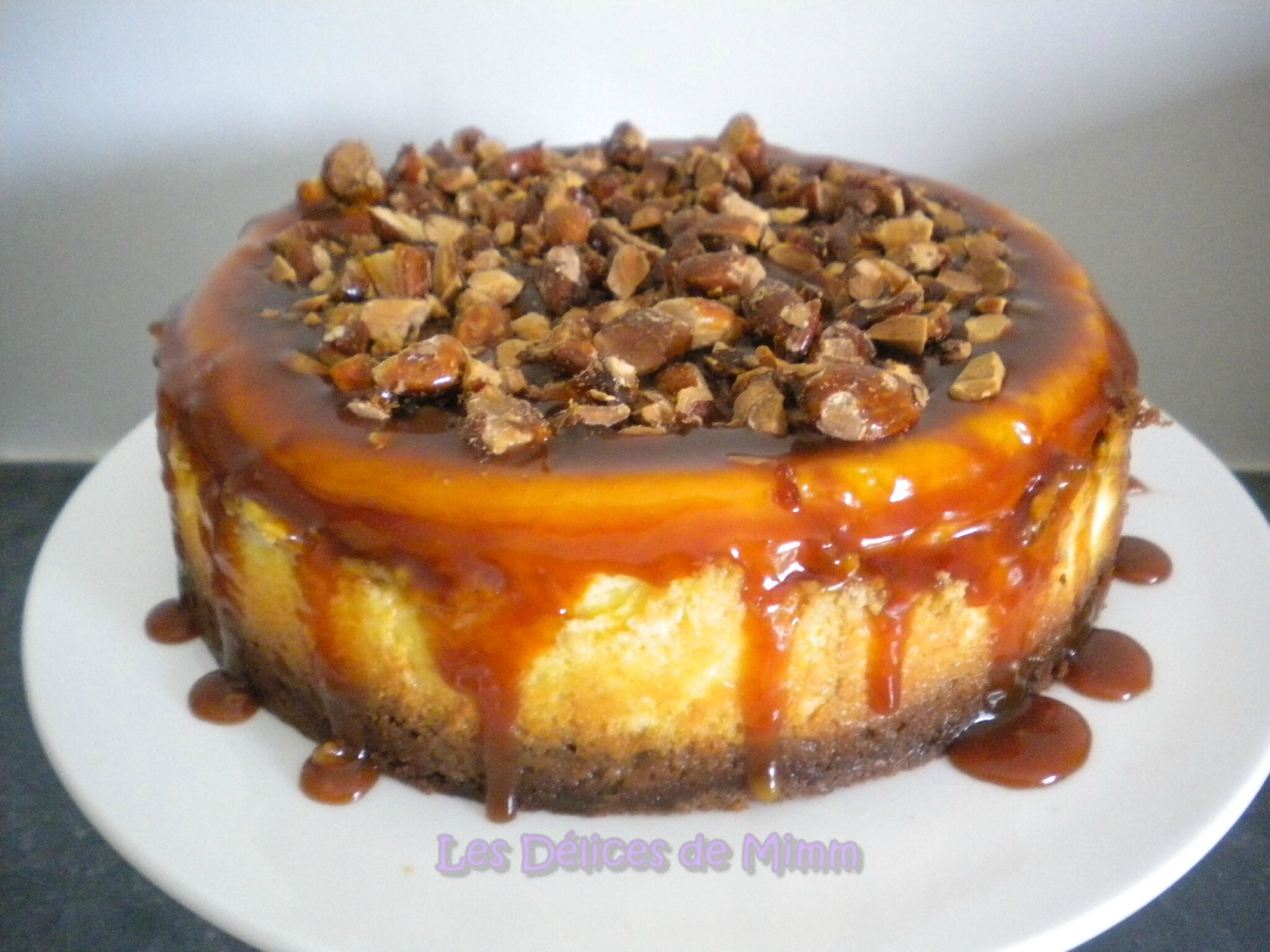 Cheesecake Aux Amandes Et Au Caramel Les Delices De Mimm