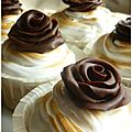 Cupcakes vanile avec meringue italienne
