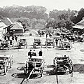 9 septembre 1911 Le parc d'artillerie formé dans le parc de l'Hôtel de Rouen
