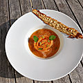 Soupe de melon au sucre mentholé
