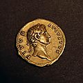 A hiker finds an extremely rare gold coin that bears the image of emperor augustus