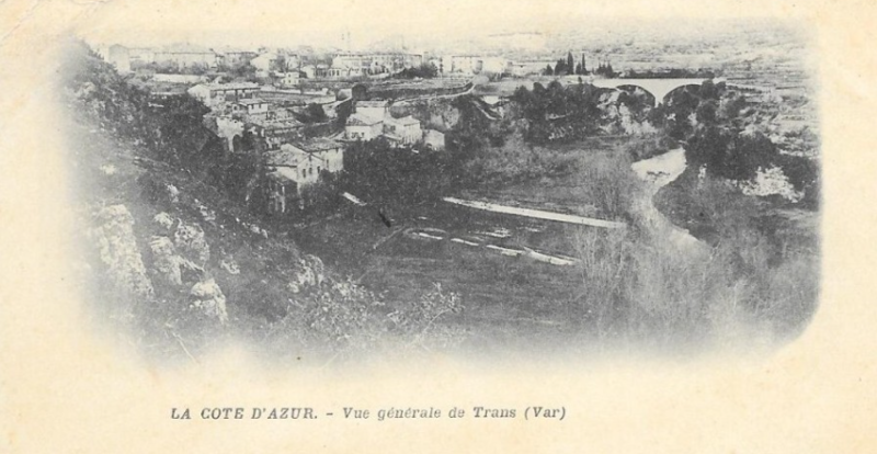Trans-Vue générale sur le Pont de la Motte et le village