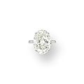 9.00 carats, g colour, vvs1 clarity oval diamond ring
