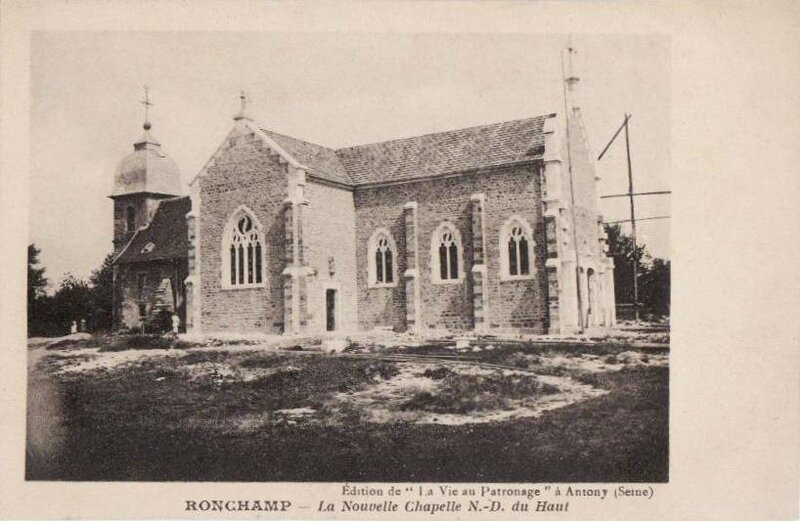 CPA Ronchamp Notre-Dame du Haut 1923