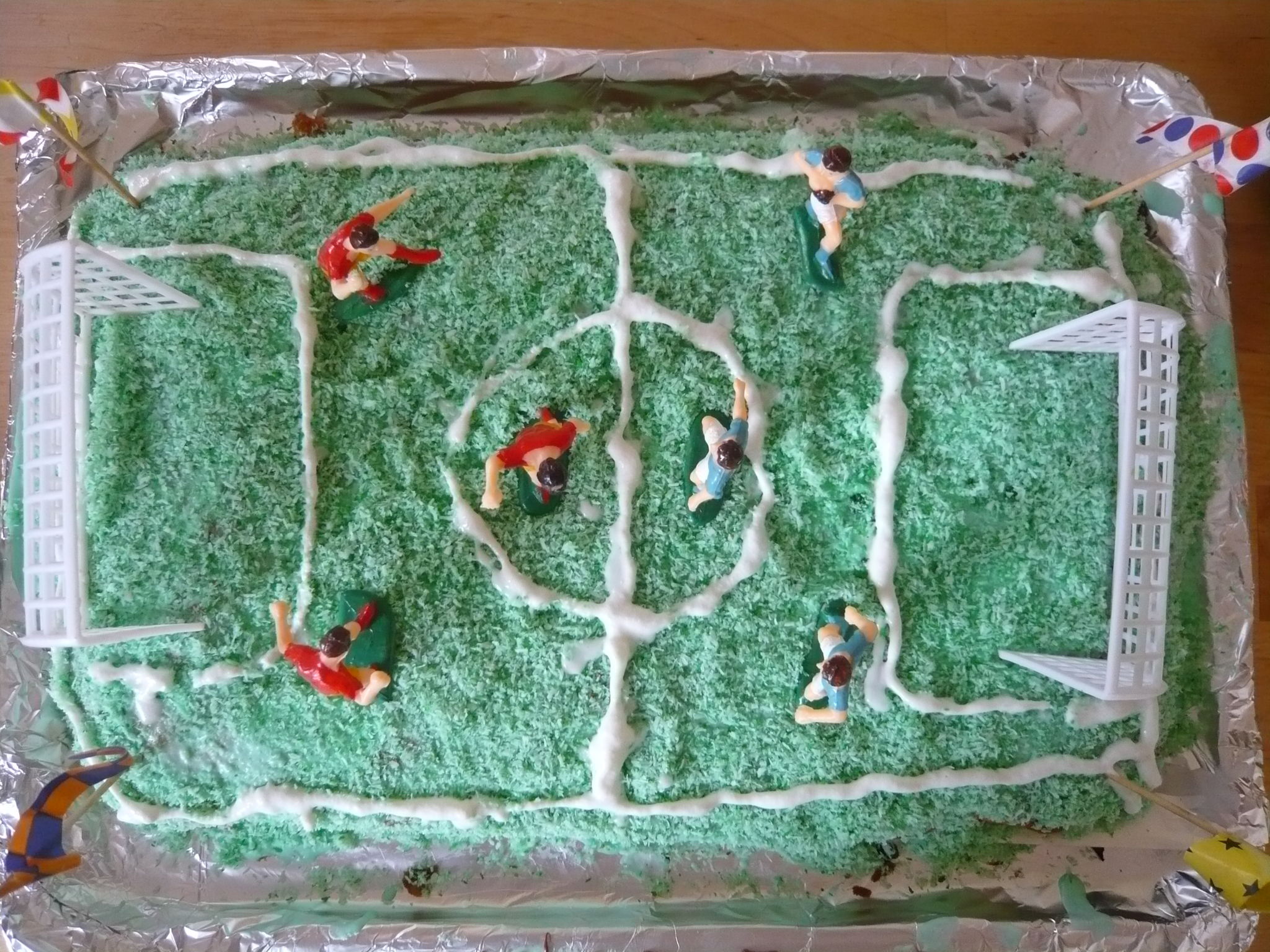 Layer cake sur le thème du football. 