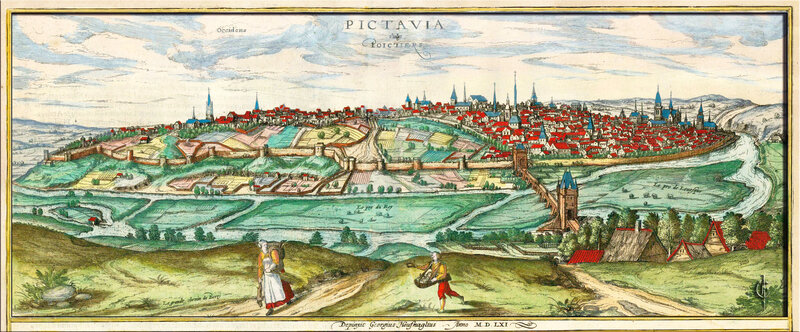 Pictavia Vulgo Poitiers 1596