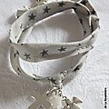 Bracelet Ange Gardien (sur ruban double tour)