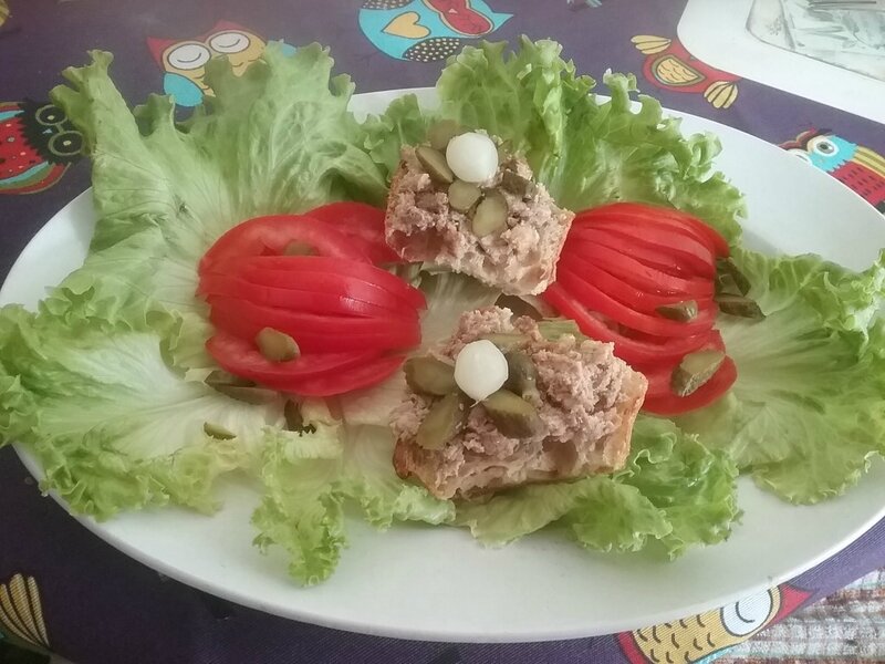 Grattons de canard en salade 1