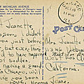 28/10/1944, chicago - carte de norma jeane à jeanette cox