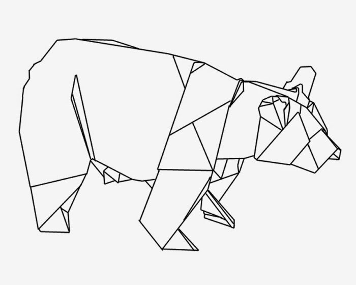 Bear origami