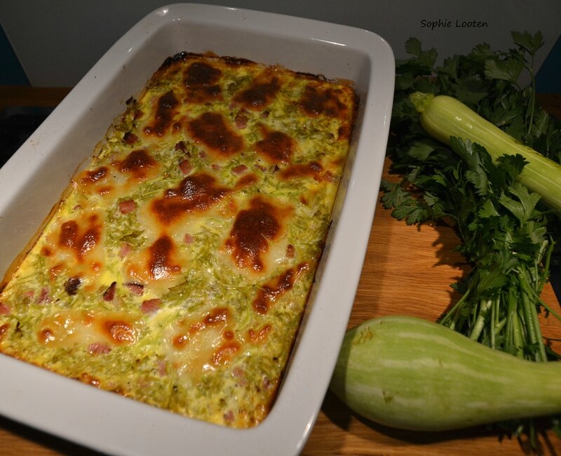 Flan de courgettes et mozzarella Un Livre Gourmand