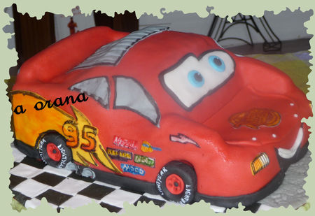 GÃ¢teau voiture Cars/Cars cake - Mes petits gÃ¢teaux rigolos