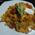 Nachos au poulet et fromage