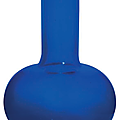 A deep blue glass bottle vase, 18th-19th century