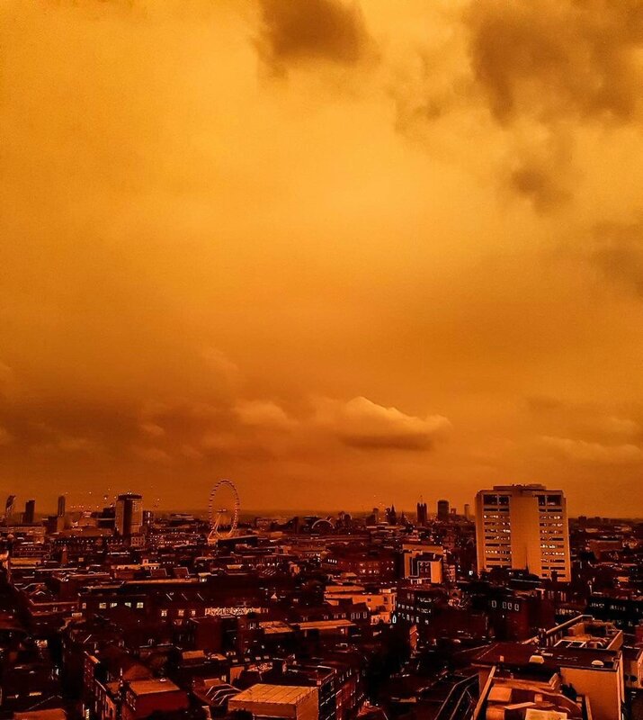 ciel de londres le 16 ocotre 2017