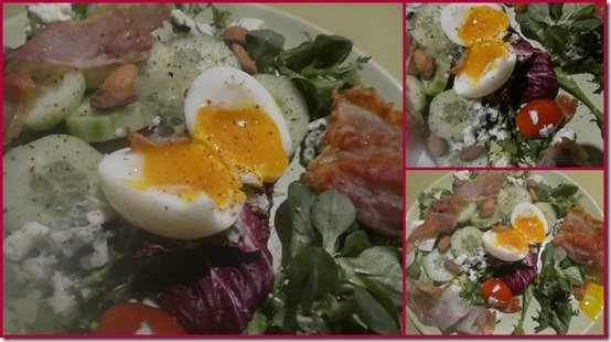 Salade oeuf mollet roquefort1
