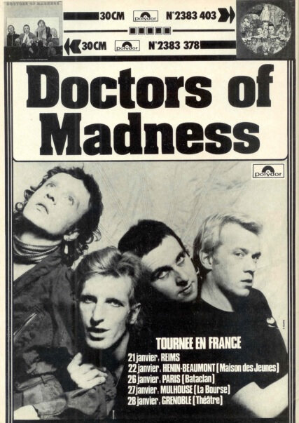 1977 01 26 Doctors of Madness Bataclan Affiche