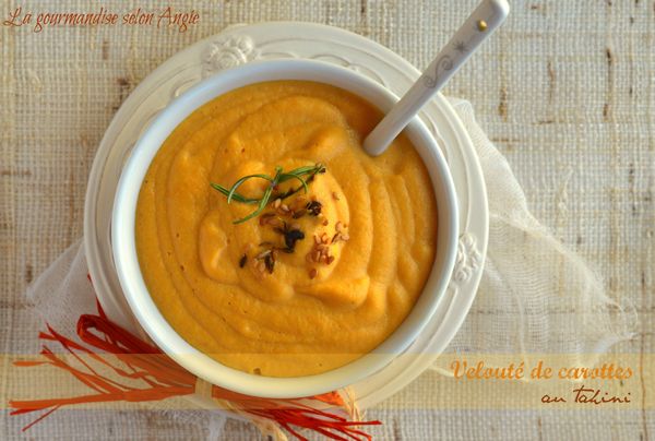 velouté carottes sésame tahini