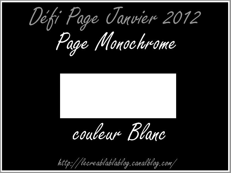Défi Page Janvier 2012