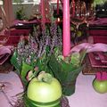 Table bruyère + pomme