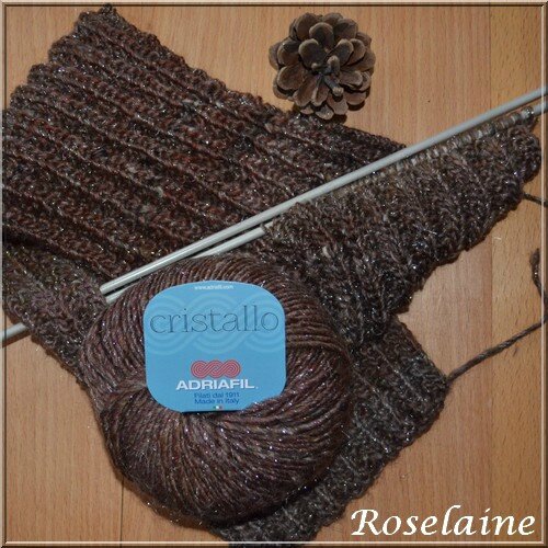 Roselaine 01 Adriafil Cristallo scarf