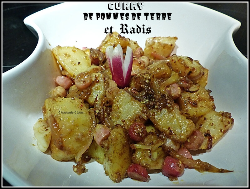 Curry de pommes de terre aux radis 