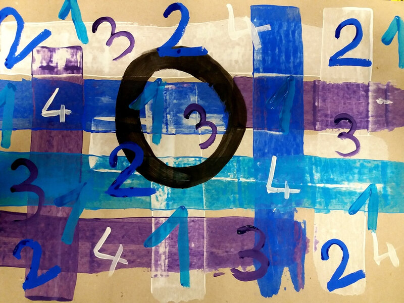 337-Compositions abstraites-4, 3, 2, 1