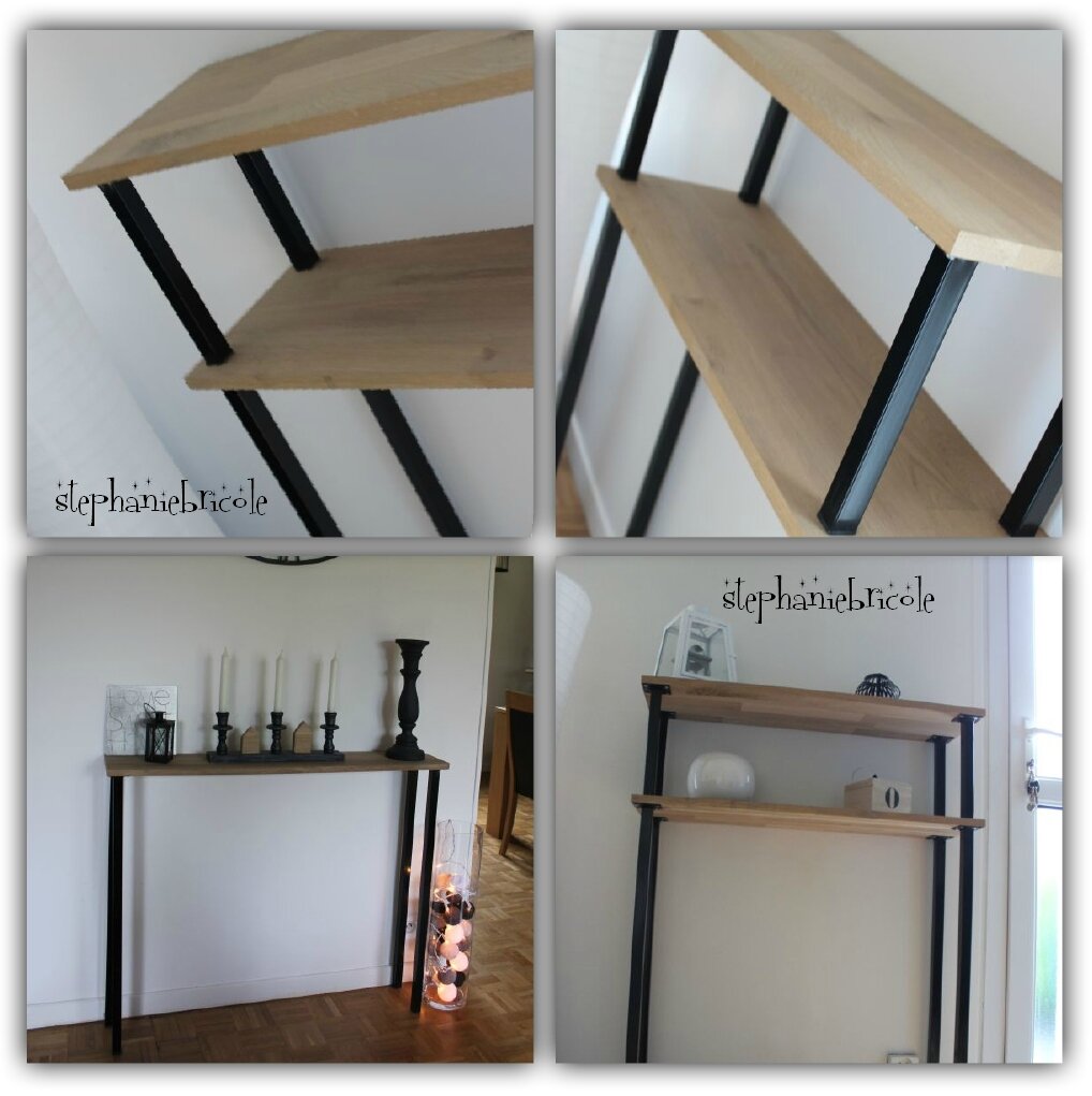 DIY bricolage bois - une double-échelle étagères - Stéphanie bricole