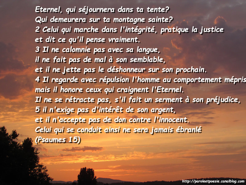 Psaumes 15 - Portrait du Justte - IMG_2729