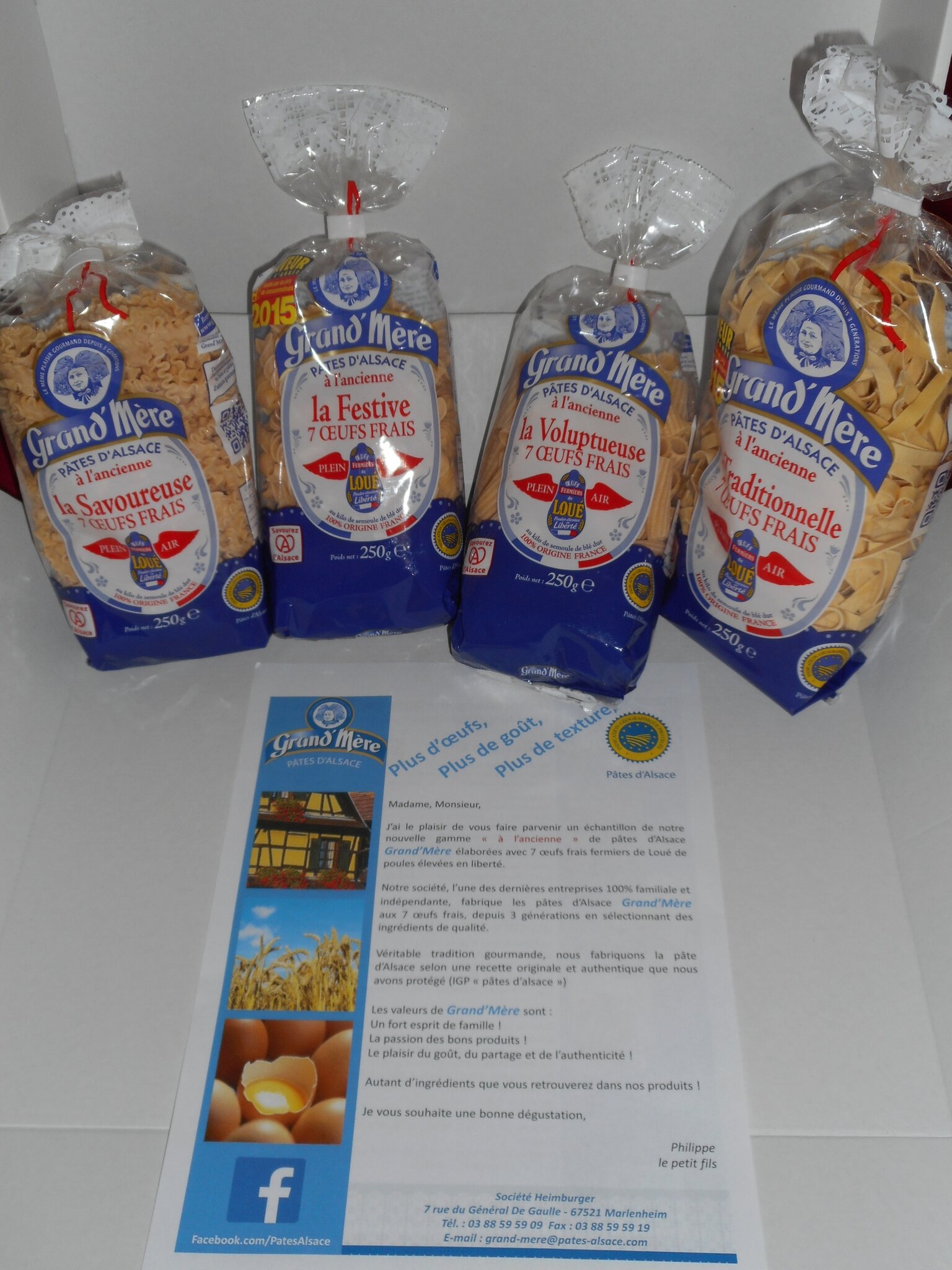 Grand'Mère Pâtes d'Alsace. Mes recettes et photos de gâteaux