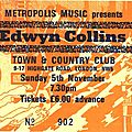 Edwyn collins - dimanche 5 novembre 1989 - town & country club (london)