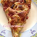 Clafoutis rhubarbe/fraise