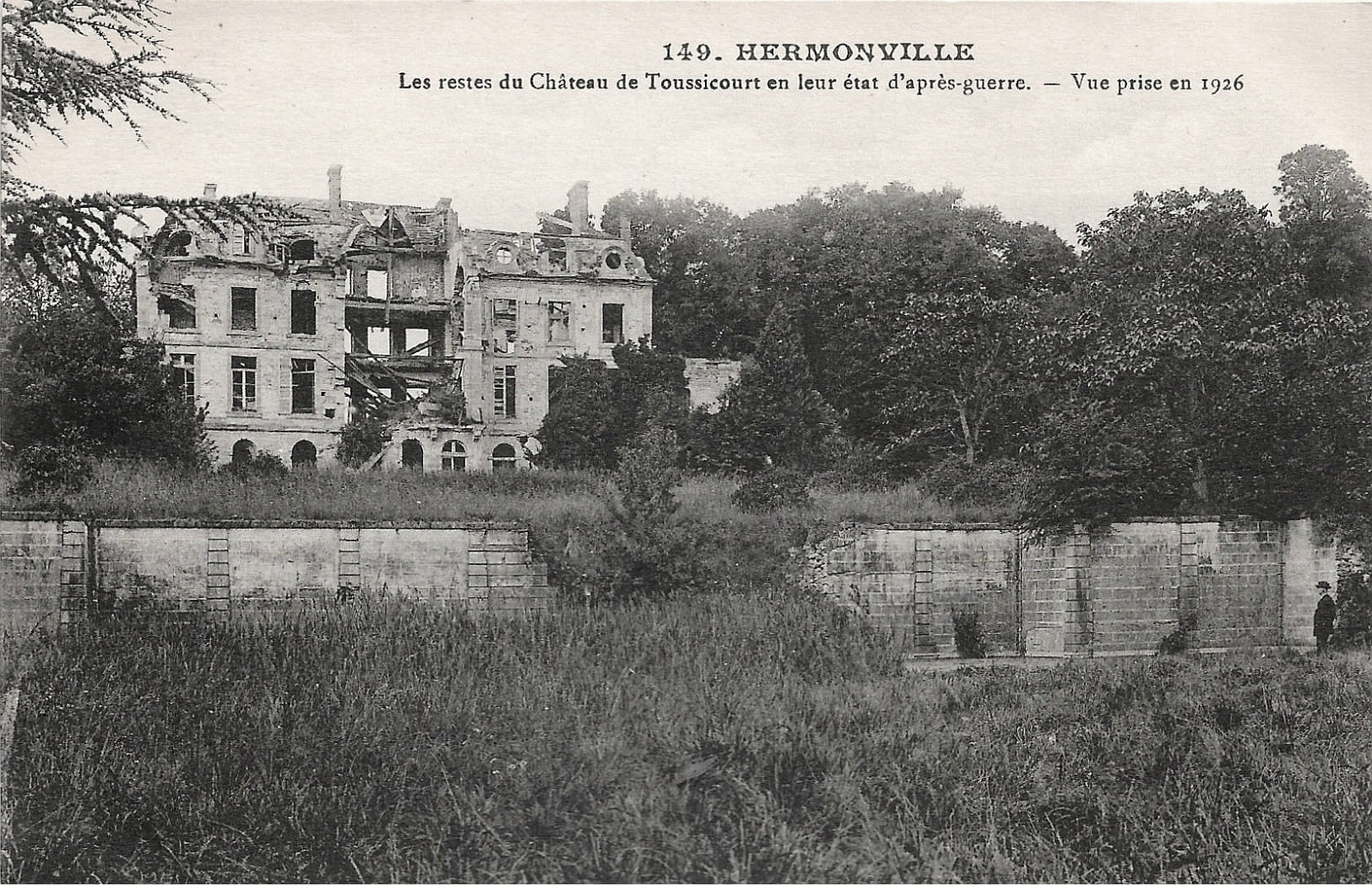 CPA Château de Toussicourt à Hermonville (Marne)