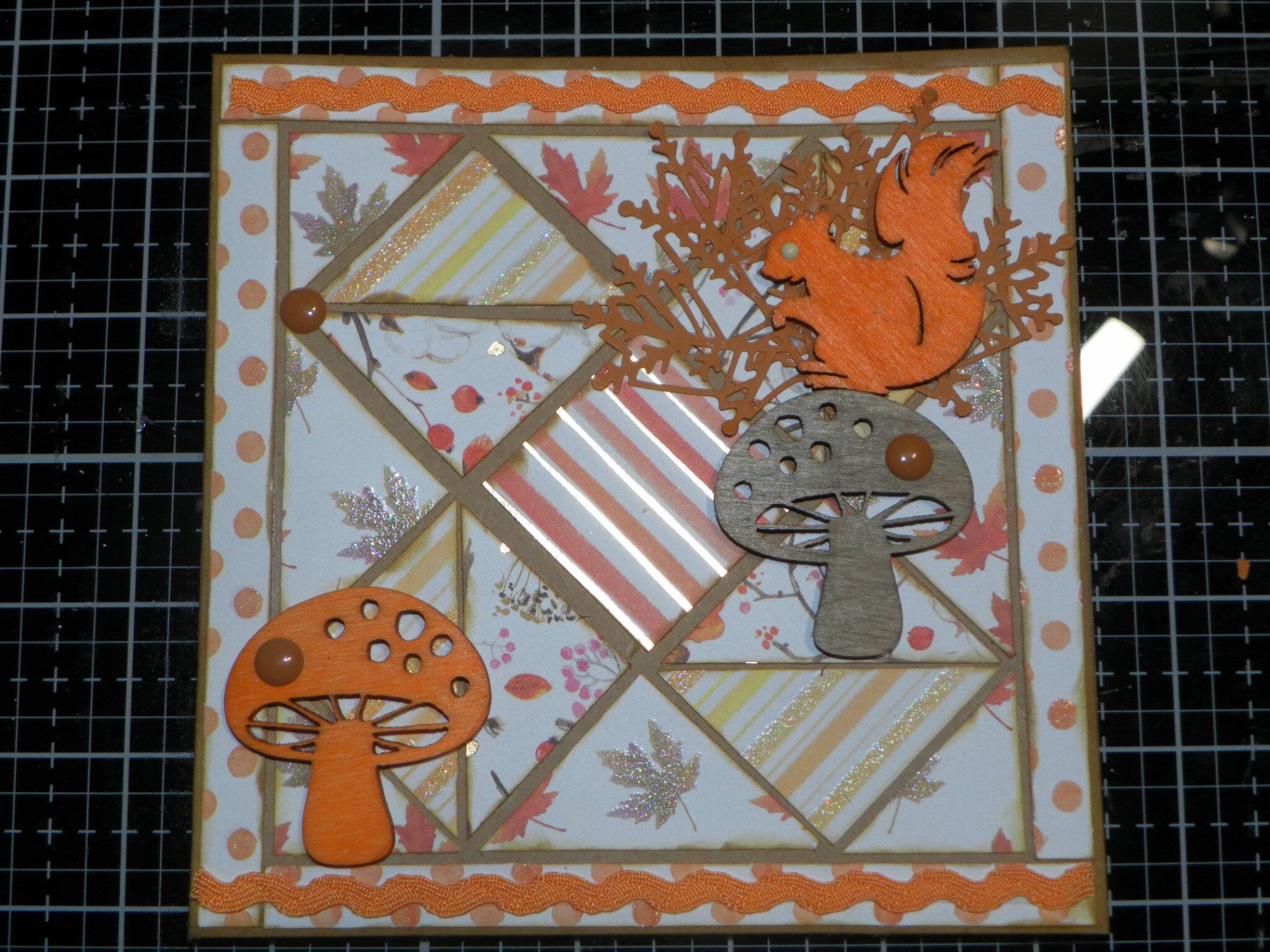 Carte Automne Patchwork Mon Univers Scrapbooking