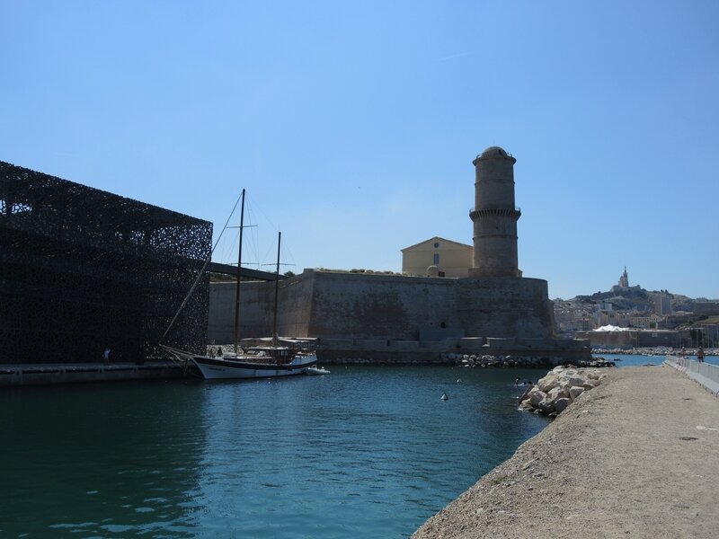 Marseille, le Mucem, Fort Saint-Jean et Notre-Dame-de-la-Garde (13)