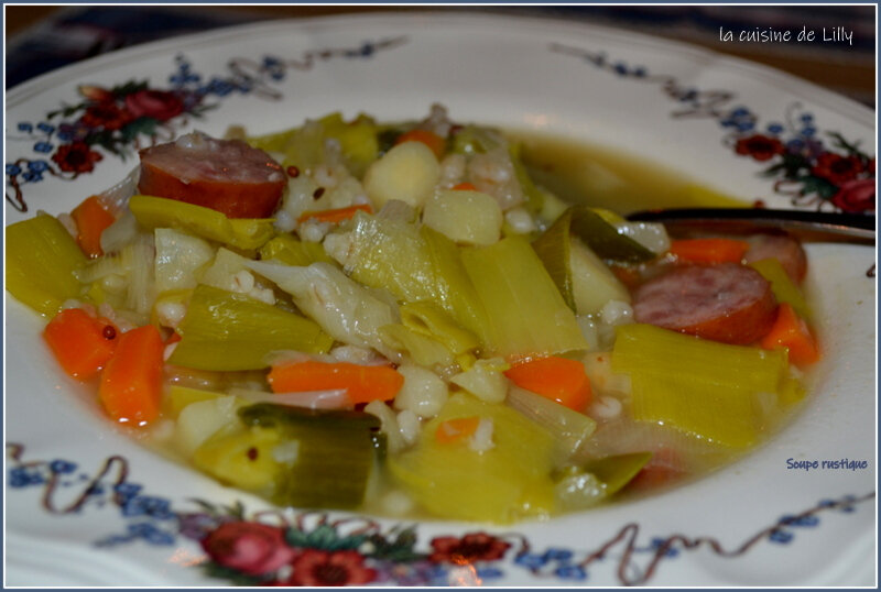 Soupe Rustique - La Cuisine De Lilly