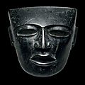 Masque anthropomorphe, culture teotihuacan, haut pateau central du mexique, classique, 450-650 ap. j.-c.