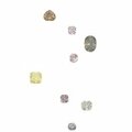 A collection of ten unmounted fancy coloured diamonds