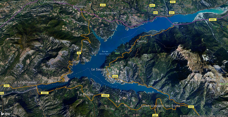 1025)Tour du lac de Serre-Ponçon