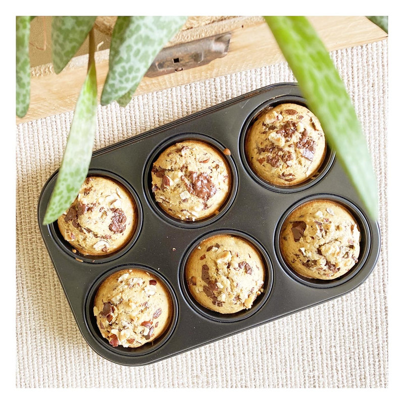 Muffins chocolat noisettes 05