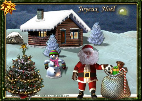 013 carte voeux joyeux noel sapins