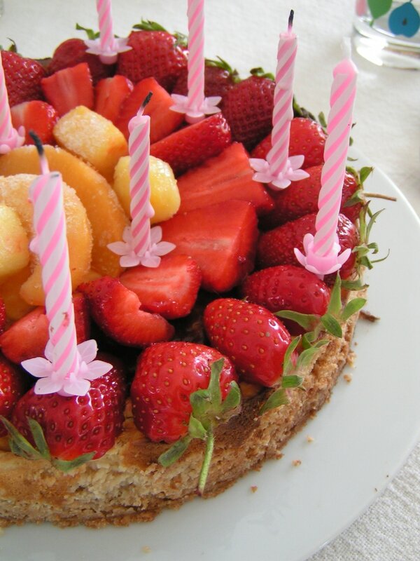 tarte aux fraises façon cheesecake...