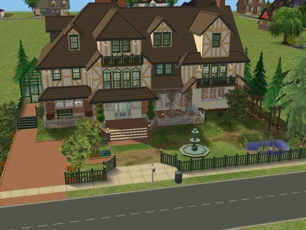 Manoir Anglo Normand Maisons Deco Sims2