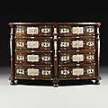 An italian engraved ivory inlaid rosewood, ebony and marquetry commode by giuseppe maria galbiati, turin early 18th century
