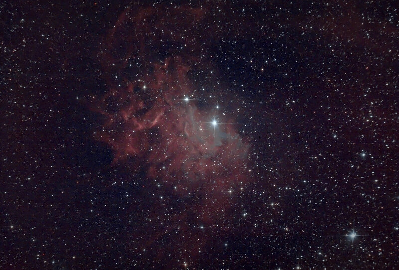 IC405 Flaming star détail