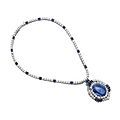 Sapphire and diamond pendent necklace 