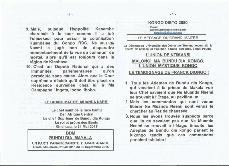 LE TEMOIGNAGE DE FRANCK DIONGO a
